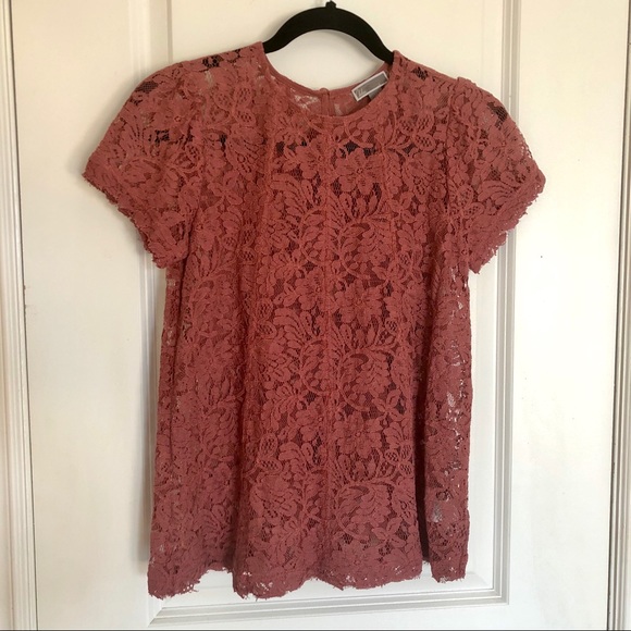 Chelsea28 Short sleeved lace top - Picture 1 of 7